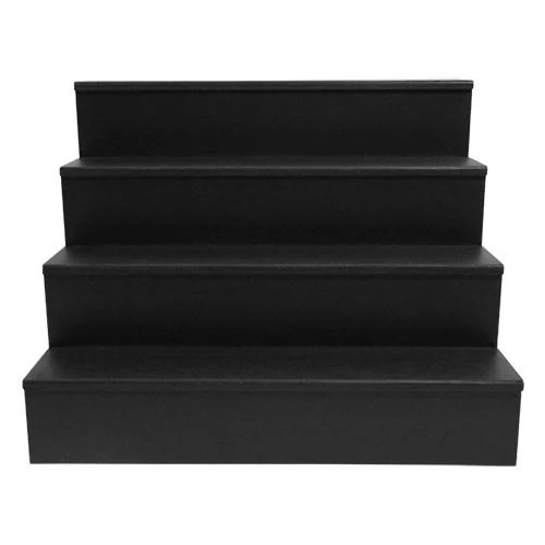 MixMaster™ 4 Tier Incremental Wooden Liquor Bottle Shelf Displays - Black - Image 17