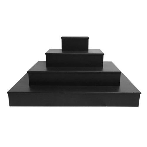 MixMaster™ 4 Tier Incremental Wooden Liquor Bottle Shelf Displays - Black - Image 20