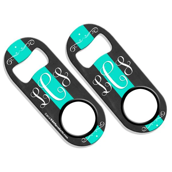Monogram Chalk Style Mini Bottle Opener - ADD YOUR NAME - Image 4
