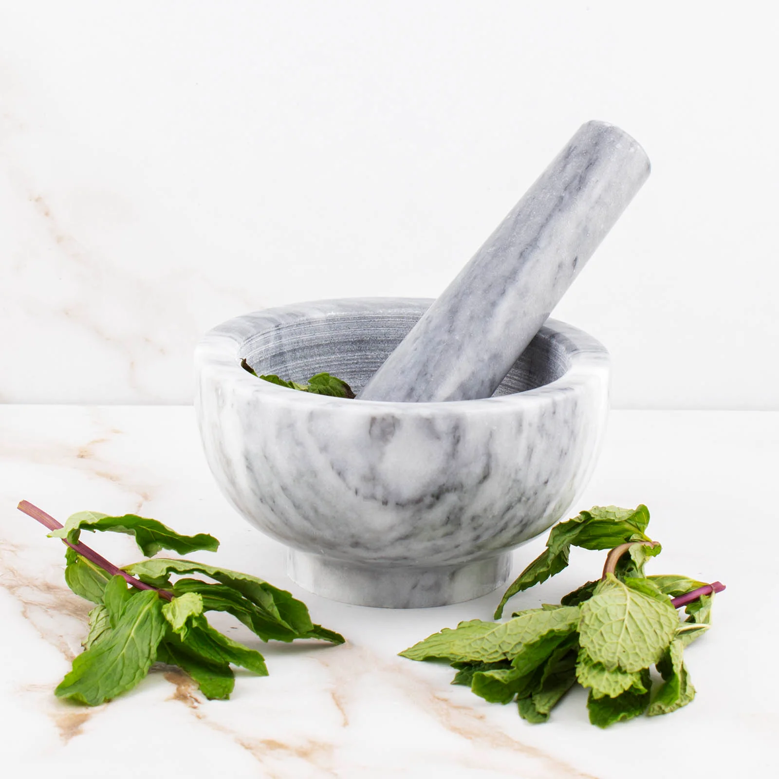 Mortar & Pestle - Marble - Small - Image 2