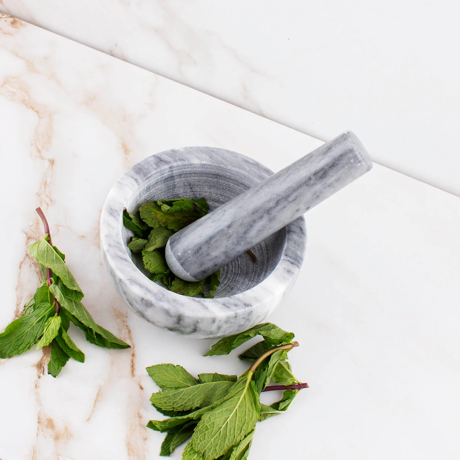 Mortar & Pestle - Marble - Small - Image 3