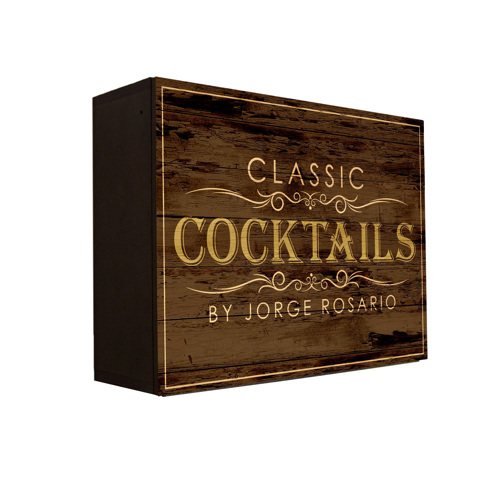 Murphy Walbar™ - 24x18 Customizable Classic Cocktails Design - Handcrafted in USA