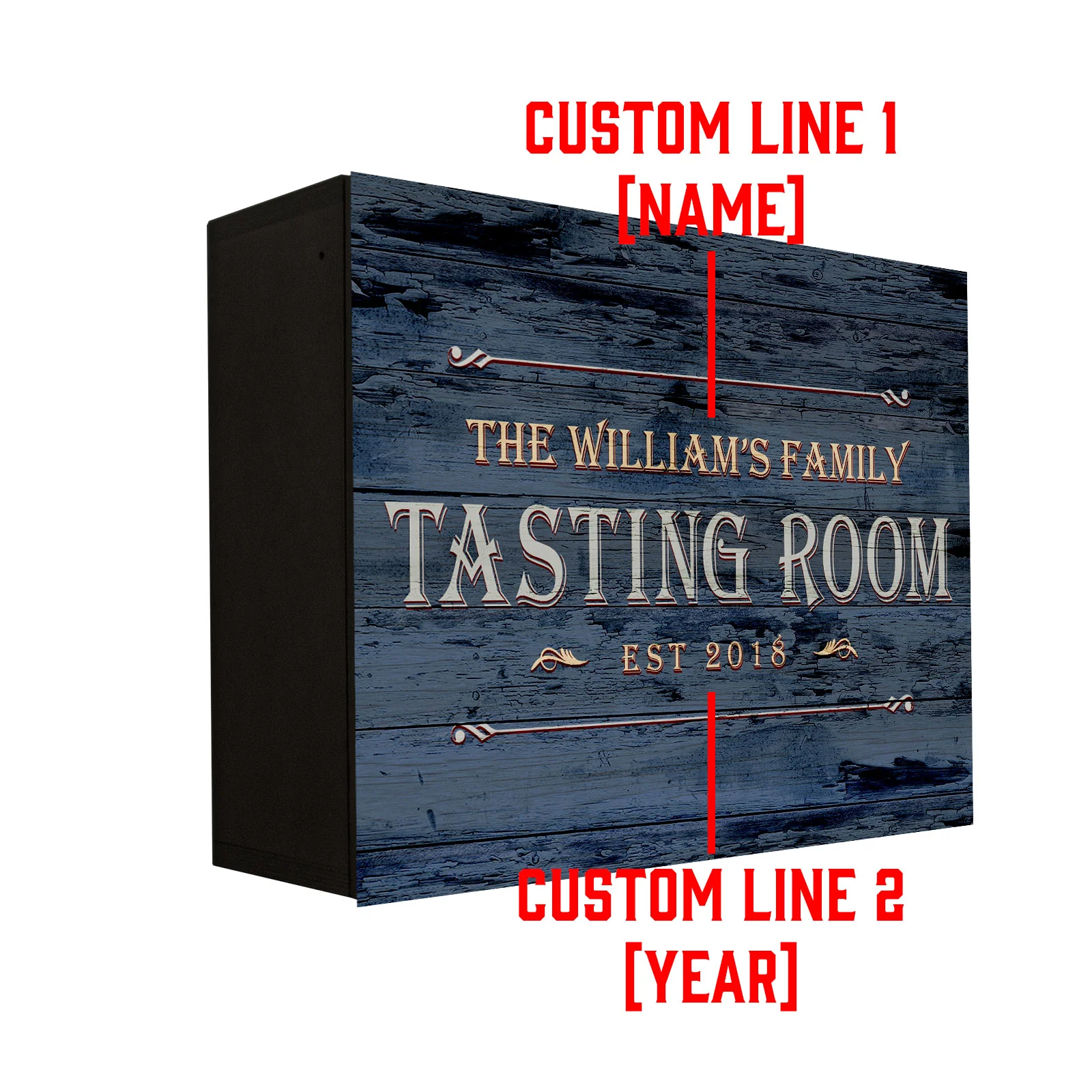Murphy Walbar™ - 24x18 Customizable Tasting Room Design - Handcrafted in USA - Image 3
