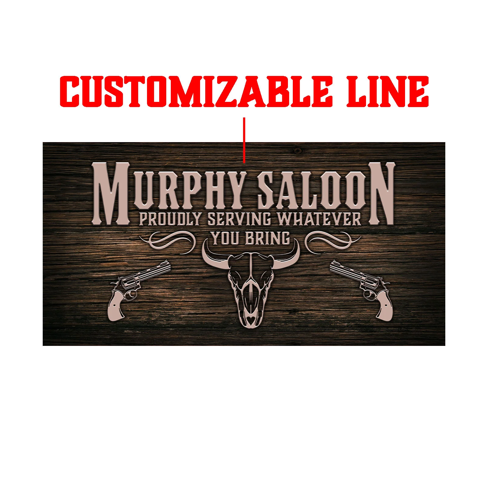MURPHY WALBAR™ - Customizable Western Saloon Design - Handcrafted in USA - Image 3