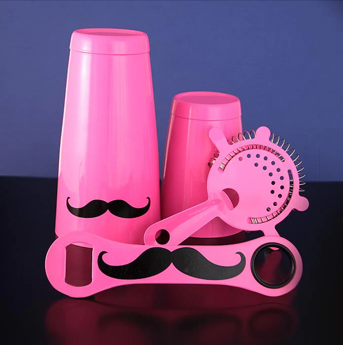 Mustache Bar Set- 4 piece