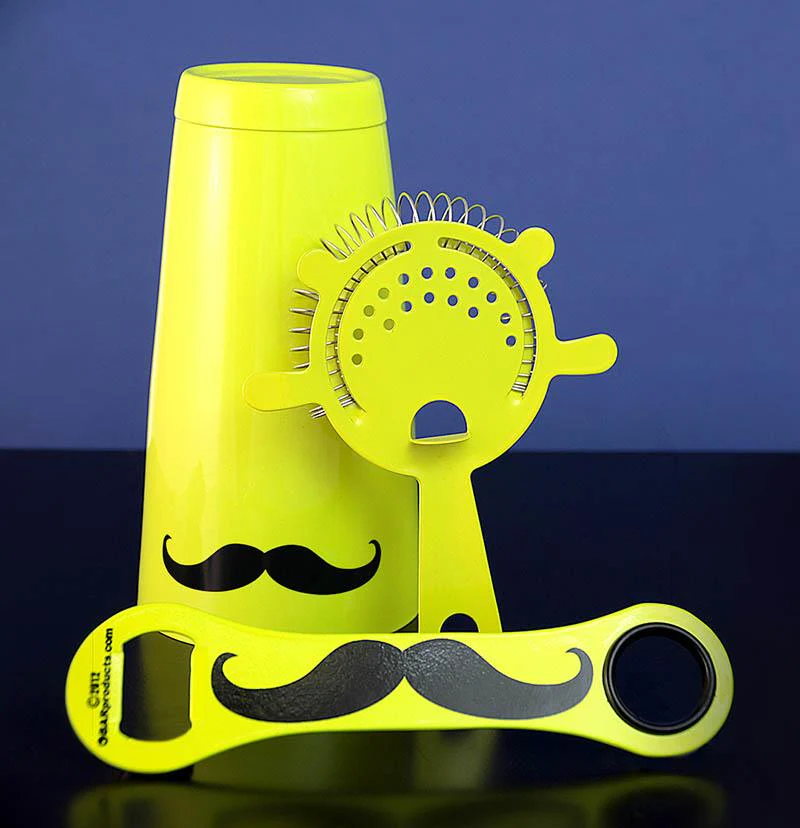 Mustache Bar Set- 3 piece