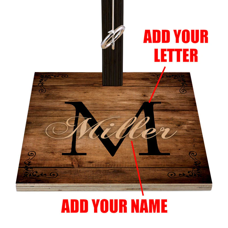 CUSTOMIZABLE Large Tabletop Ring Toss Game - Name and Letter Monogram - Image 2