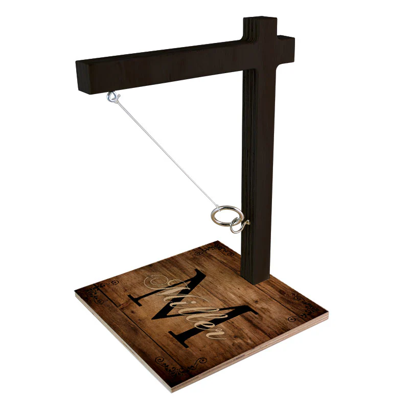 CUSTOMIZABLE Large Tabletop Ring Toss Game - Name and Letter Monogram - Image 3