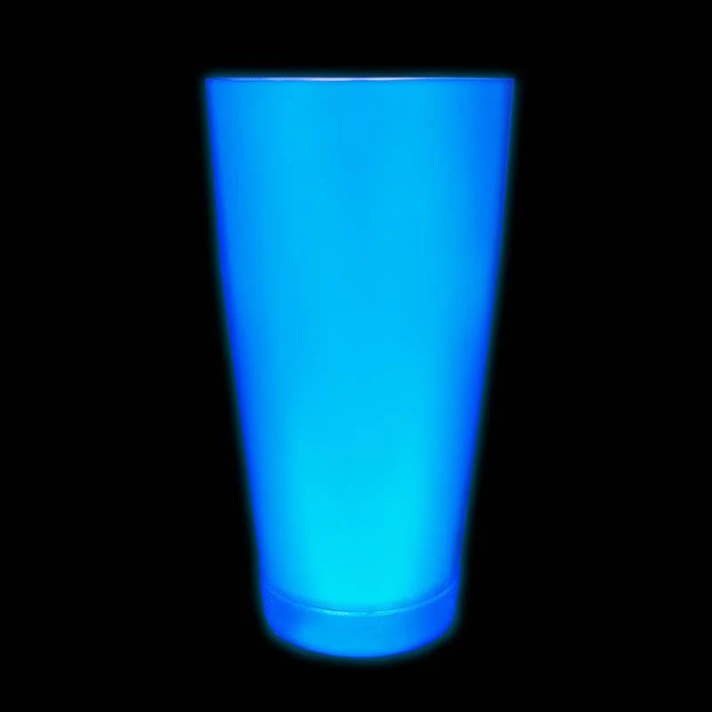 Olea™ NEON Cocktail Shaker - 28oz Weighted - Metallic Blue - Image 3