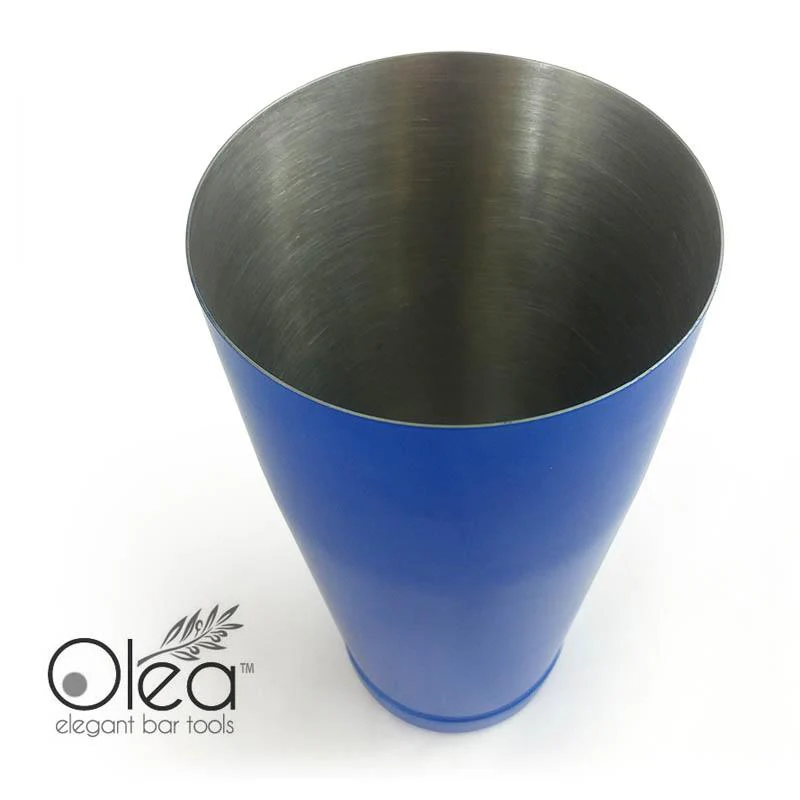 Olea™ NEON Cocktail Shaker - 28oz Weighted - Metallic Blue - Image 6