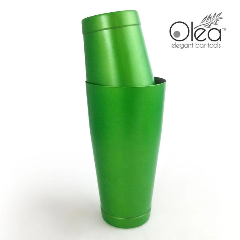 Olea™ NEON Cocktail Shaker - 16oz Weighted - Metallic Green - Image 4
