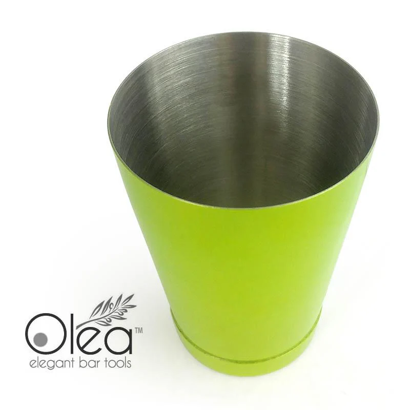 Olea™ NEON Cocktail Shaker - 16oz Weighted - Metallic Lime Green - Image 5