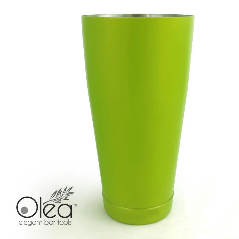 Olea™ NEON Cocktail Shaker - 28oz Weighted - Metallic Lime Green