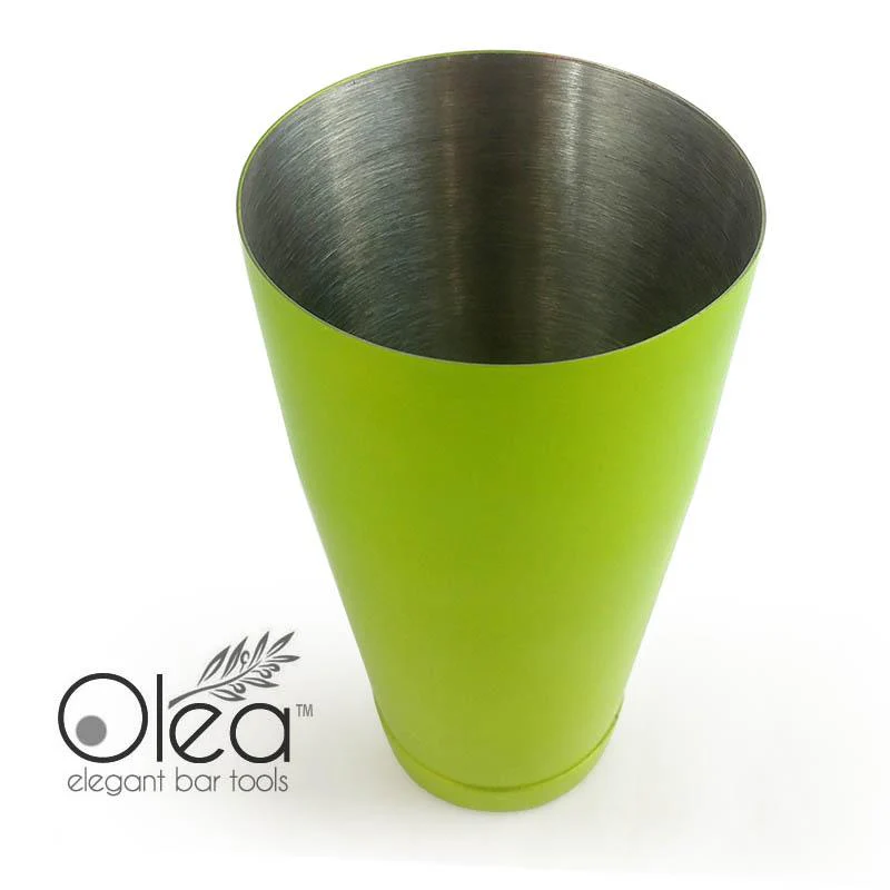 Olea™ NEON Cocktail Shaker - 28oz Weighted - Metallic Lime Green - Image 6