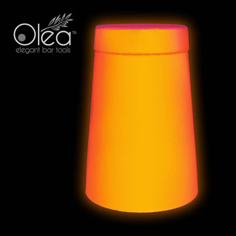 Olea™ NEON Cocktail Shaker - 16oz Weighted - Metallic Orange - Image 4