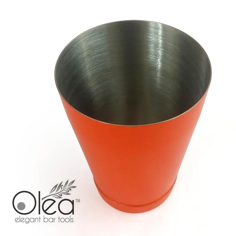 Olea™ NEON Cocktail Shaker - 16oz Weighted - Metallic Orange - Image 5
