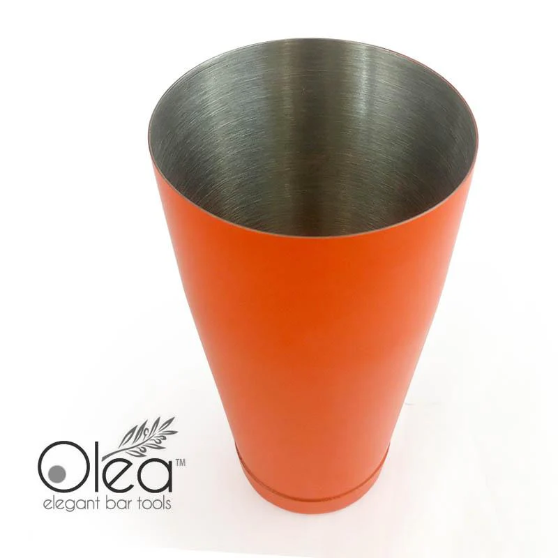 Olea™ NEON Cocktail Shaker - 28oz Weighted - Metallic Orange - Image 7