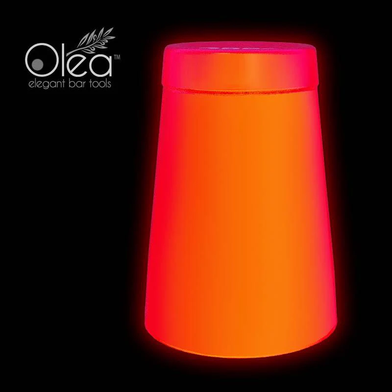 Olea™ NEON Cocktail Shaker - 16oz Weighted - Metallic Red - Image 4