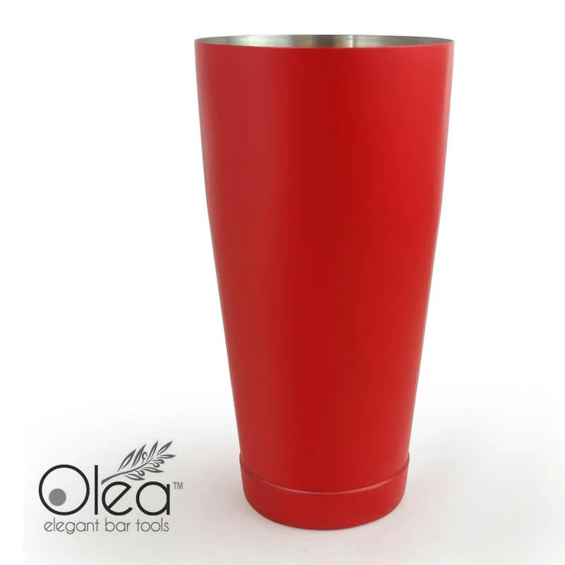 Olea™ NEON Cocktail Shaker - 28oz Weighted - Metallic Red