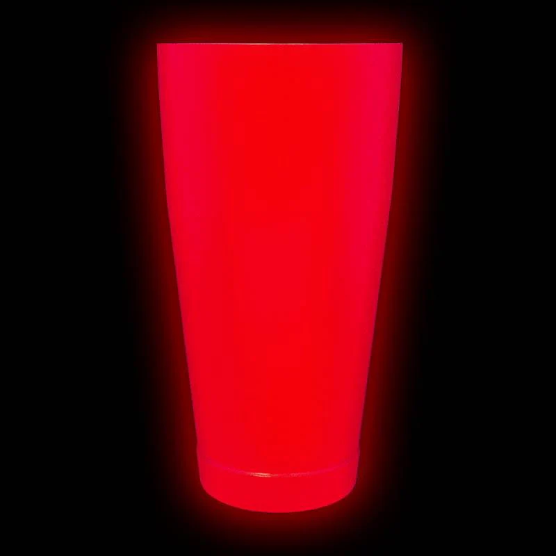 Olea™ NEON Cocktail Shaker - 28oz Weighted - Metallic Red - Image 3