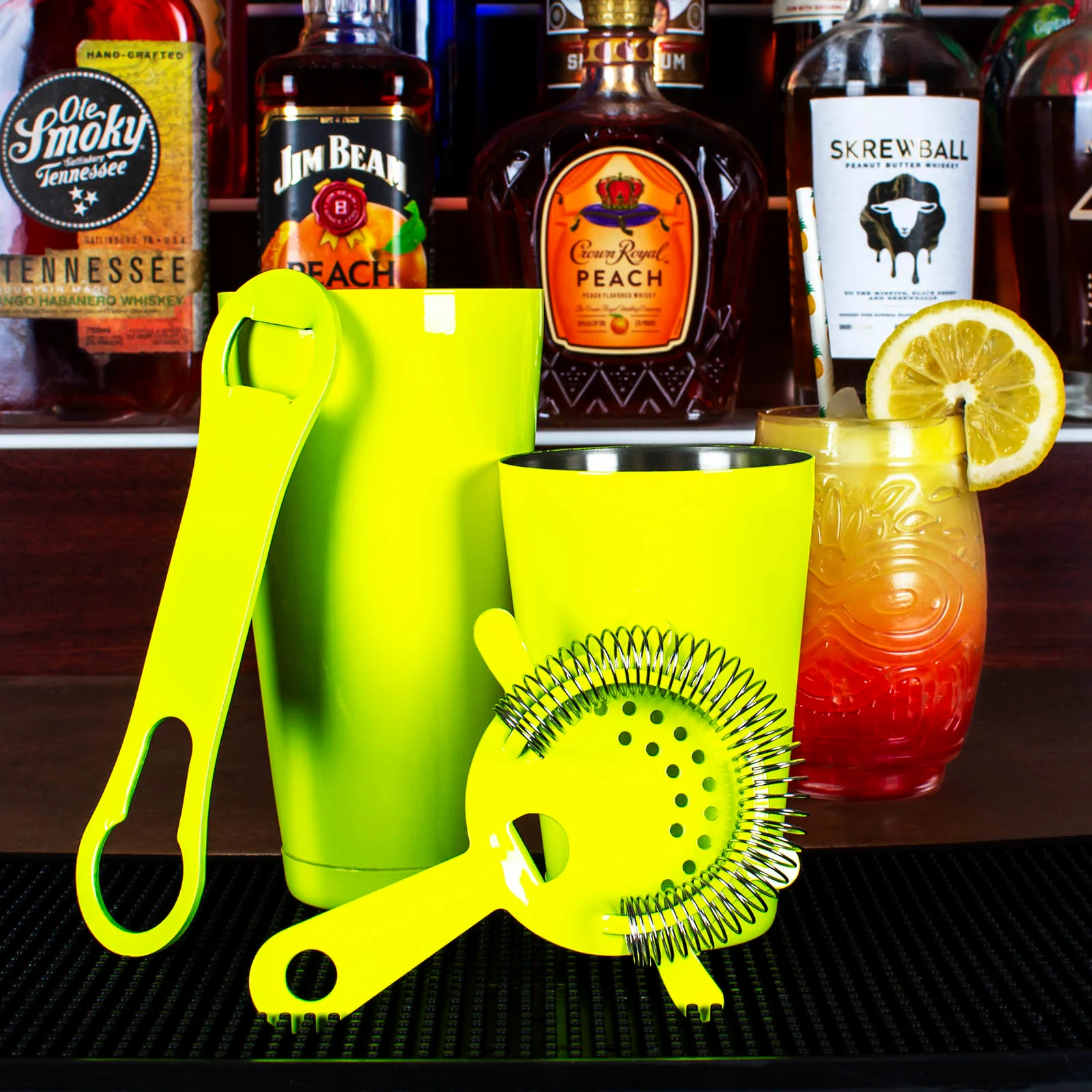Neon 4 Piece Bar Set with V-Rod® - (Color Options) - Image 2