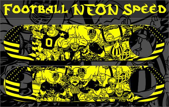 Neon Football Collage Speed Bottle Opener - Image 3