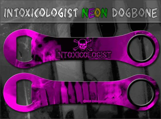 Neon Intoxicologist Dog Bone Bottle Opener - Image 2