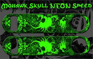 Neon Mohawk Skulls Speed Bottle Opener - Image 3