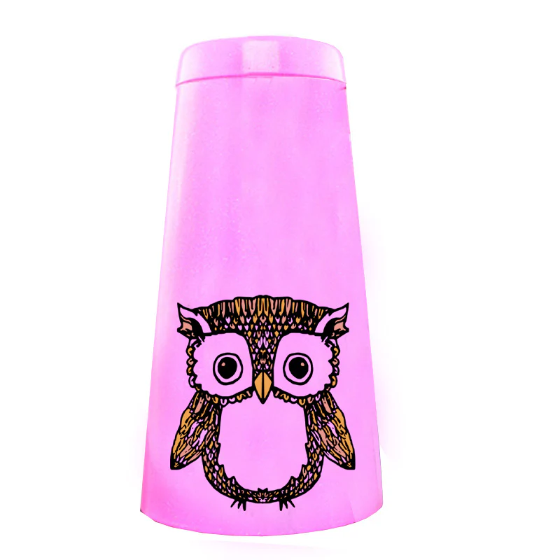 "Mr. Owl" Neon Pink Glitter Kolorcoat™ Bar Tools - Shaker or Opener - Image 4