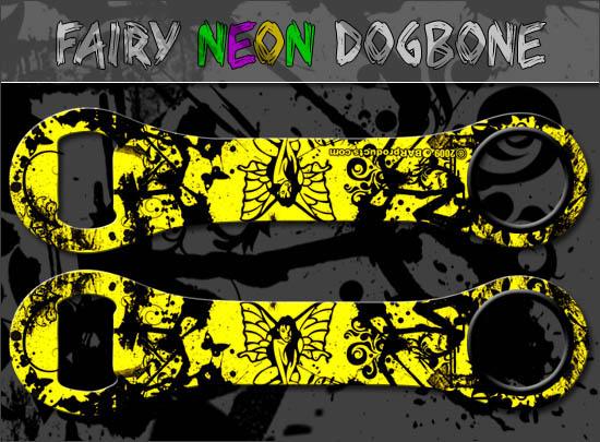 Neon Tribal Fairy Dog Bone Bottle Opener - Image 2