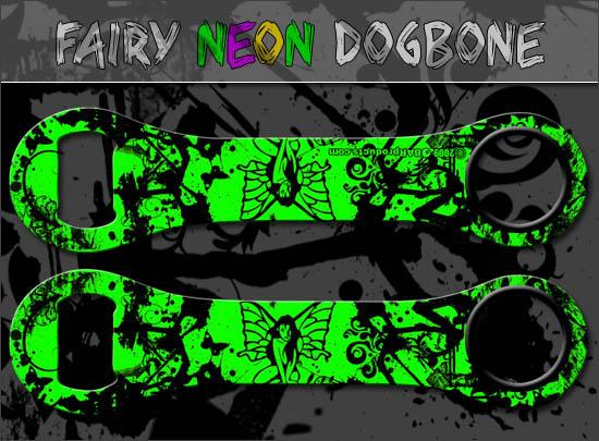 Neon Tribal Fairy Dog Bone Bottle Opener - Image 3
