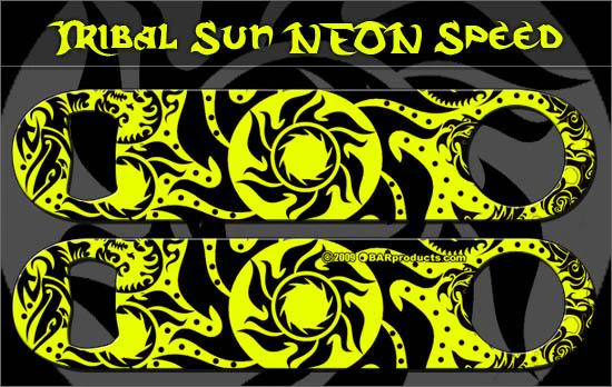 Neon Tribal Sun Speed Bottle Opener - Image 3