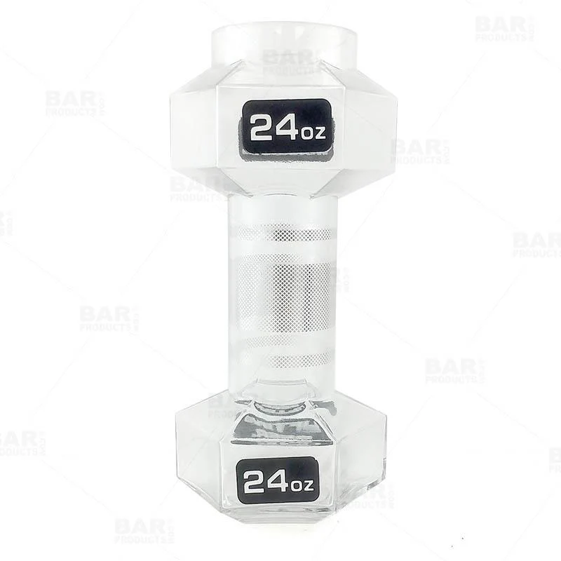 Novelty Beer Glass - Barbell - 24oz