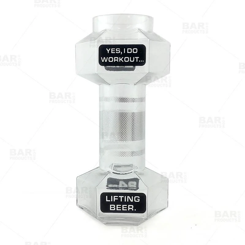 Novelty Beer Glass - Barbell - 24oz - Image 3