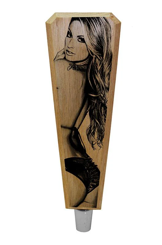 Oak Wood Beer Tap Handles - Flared Shape - I'd Tap That - Image 3