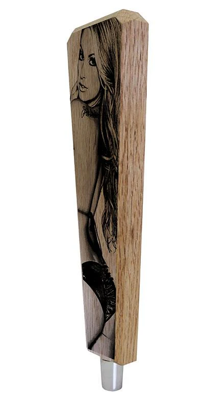 Oak Wood Beer Tap Handles - Flared Shape - I'd Tap That - Image 5