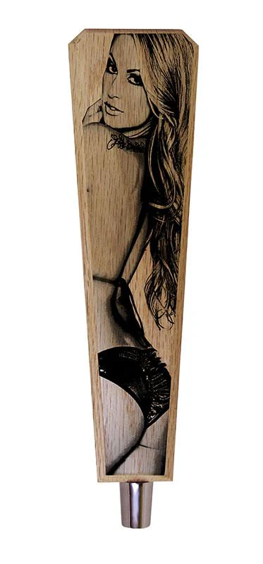 Oak Wood Beer Tap Handles - Flared Shape - I'd Tap That - Image 6
