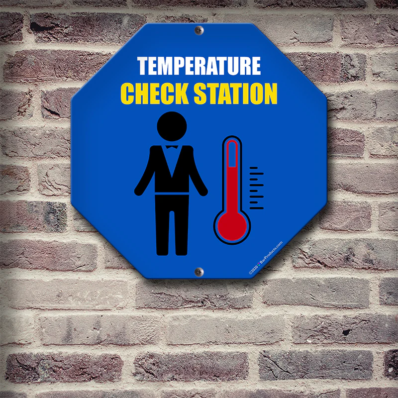 Kolorcoat™ Compliance Signs - Temperature Check Station (Options) - Image 4