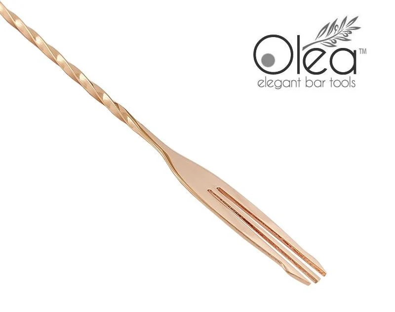 Olea™ Bar Set - Copper Plated - 4 Piece (Bar Spoon Tip Option) - Image 7