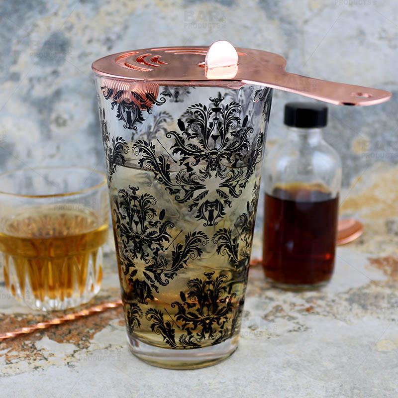 Olea™ Copper Plated Hawthorne Cocktail Strainer - Image 3
