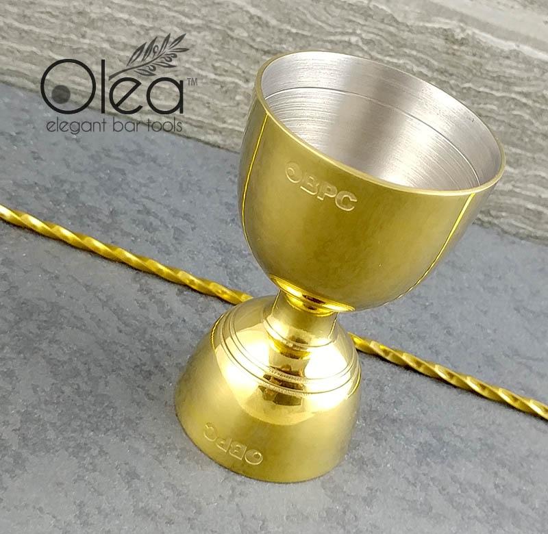 Olea™ Gold Plated Bell Jigger - 1oz X 2oz - Image 2
