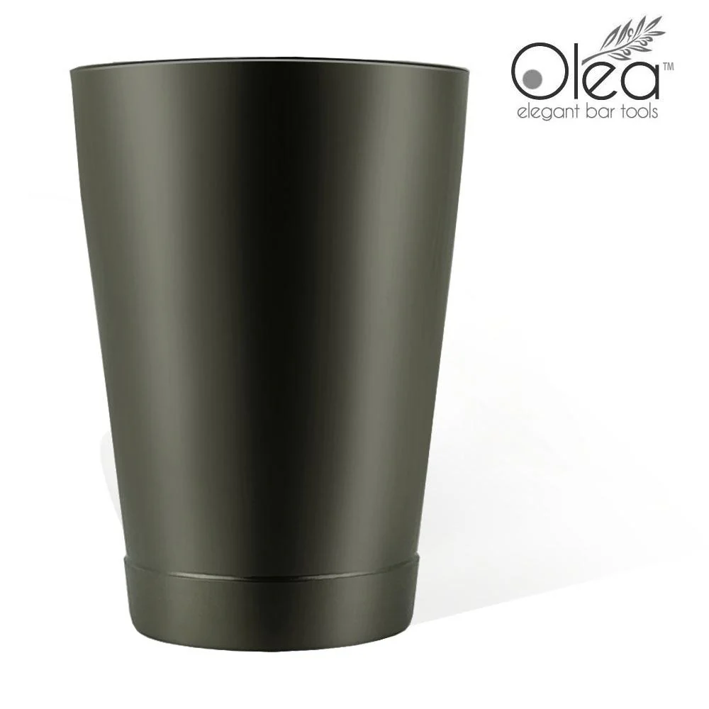 Olea™ Gunmetal Black Cocktail Shaker - 16oz Weighted - Image 3