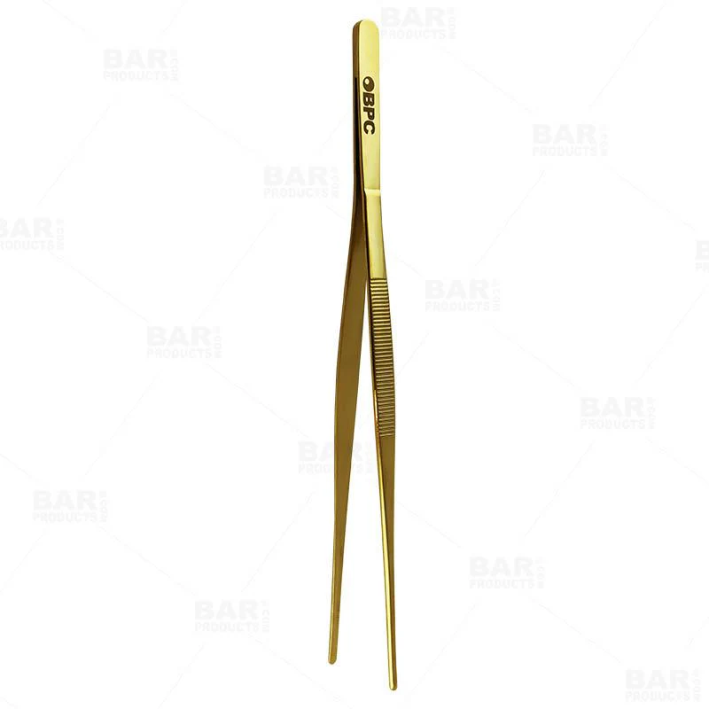 Olea™ Long Garnish Tongs - Gold Plated - Image 3