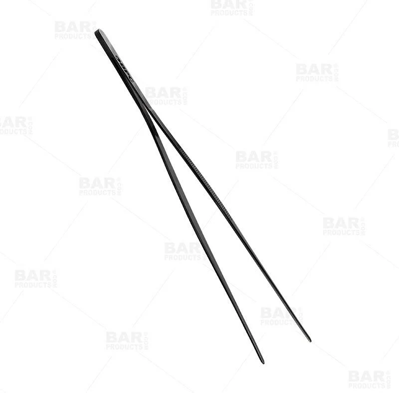 Olea™ Long Garnish Tongs - Gunmetal Plated