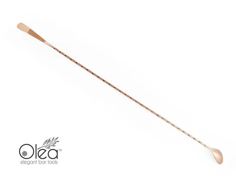 Olea™ Bar Spoon - Copper Plated with Bent Tip (50cm) - Image 4