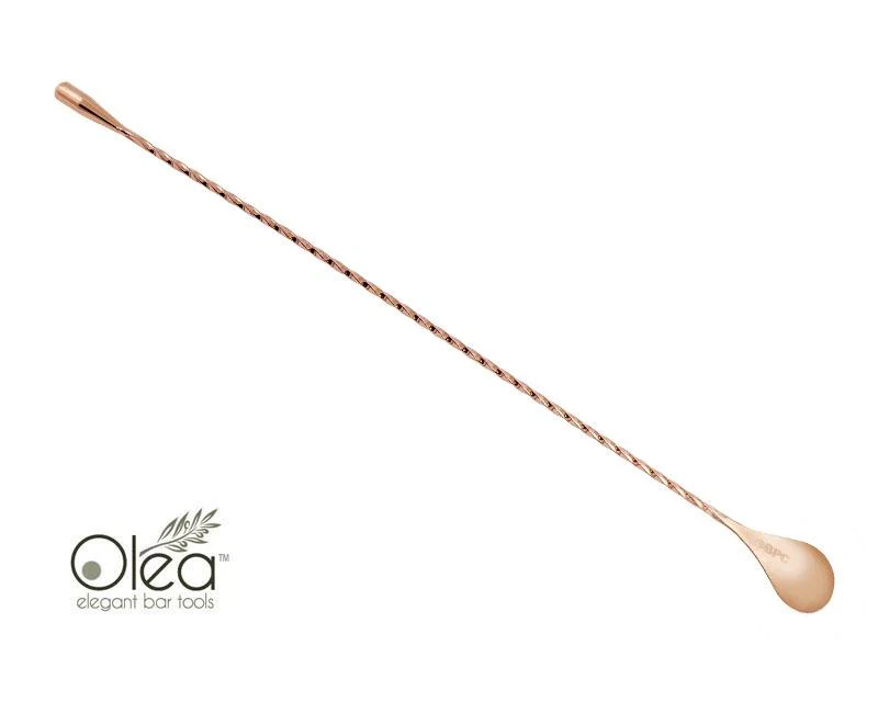 Olea™ Bar Spoon - Copper Plated with Weighted Tip (40cm) - Image 3
