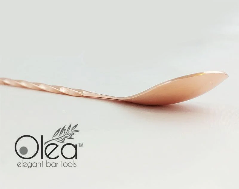 Olea™ Bar Spoon - Copper Plated with Weighted Tip (40cm) - Image 5