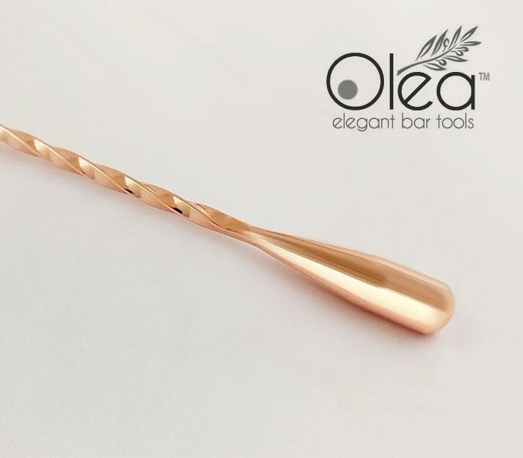 Olea™ Bar Spoon - Copper Plated with Weighted Tip (50cm) - Image 6