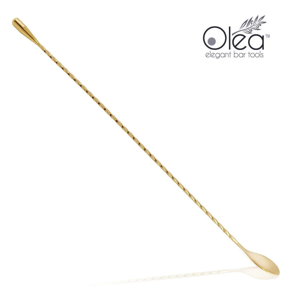 Olea™ Bar Spoon - Gold Plated with Weighted Tip (40cm)