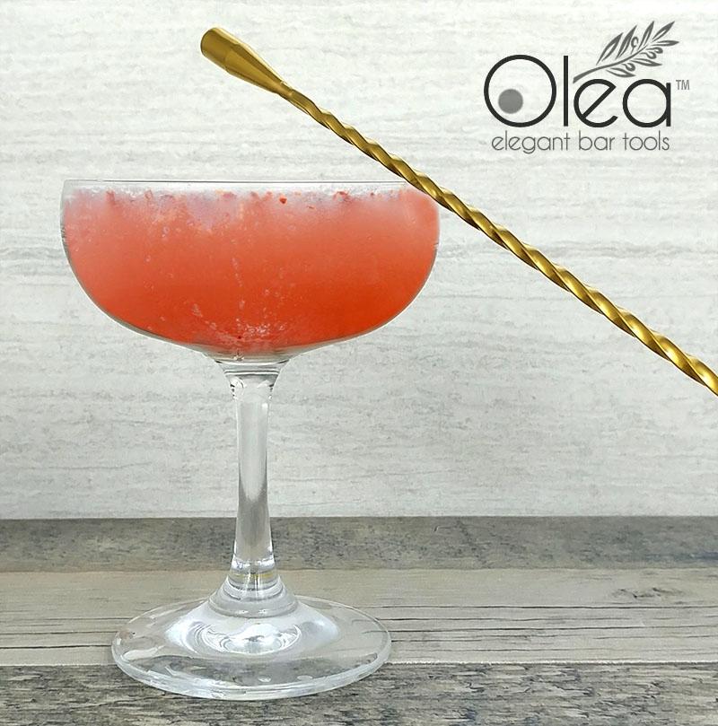 Olea™ Bar Spoon - Gold Plated with Weighted Tip (40cm) - Image 2